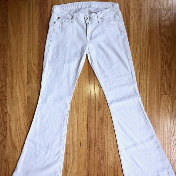 Hudson White Flare Jeans - Picture 2 of 5